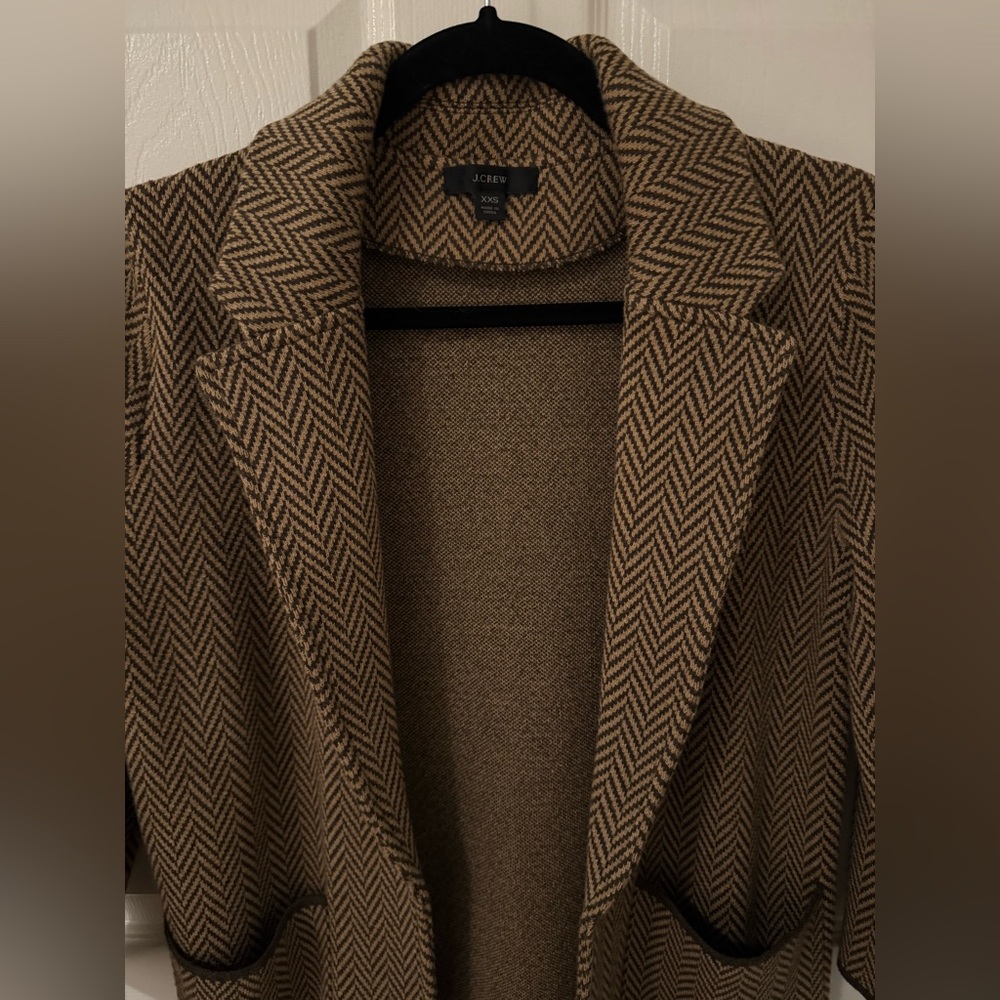 J. Crew Sophie Herringbone Sweater Blazer - Picture 3 of 11